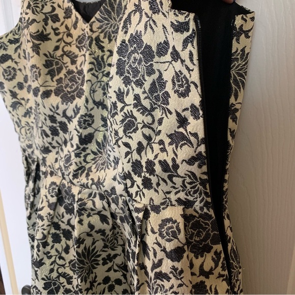 Jack by BB Dakota Sparkling Champagne Floral Cocktail Dress, size 8 - Picture 3 of 9